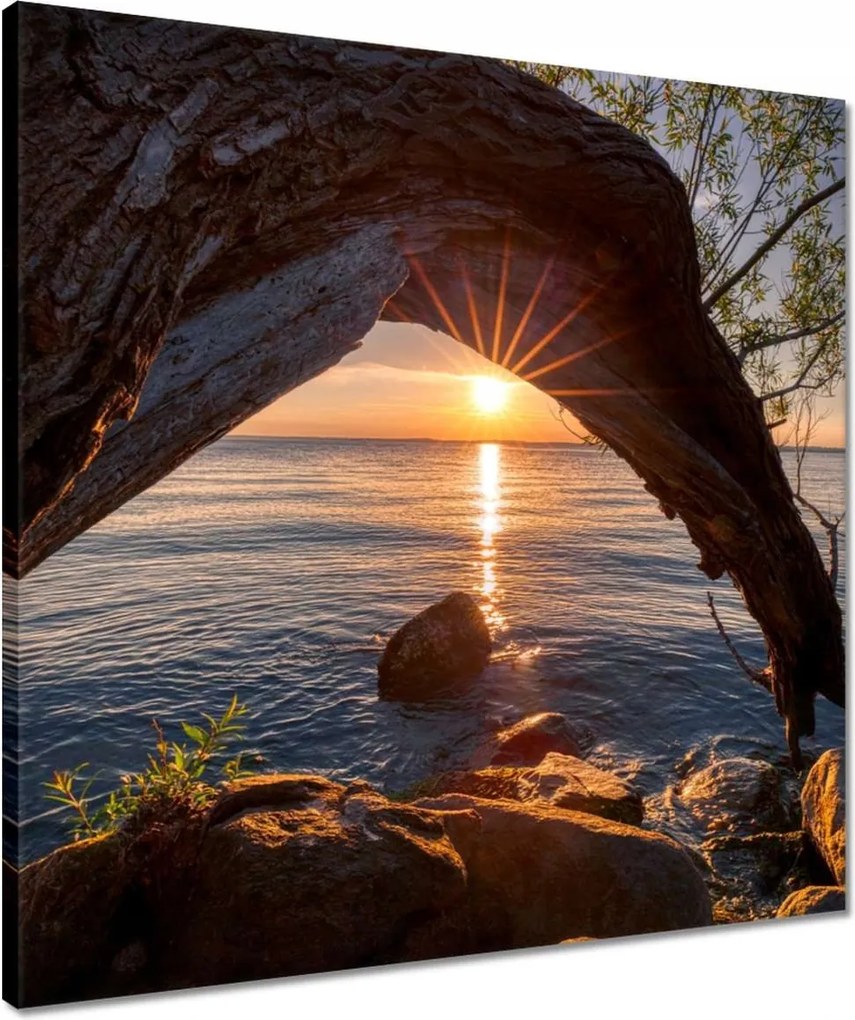 Vászonkép 50x50 Sziklák Derzs Tenger