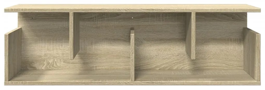 sonoma tölgy színű szerelt fa faliszekrény 100 x 20 x 30 cm