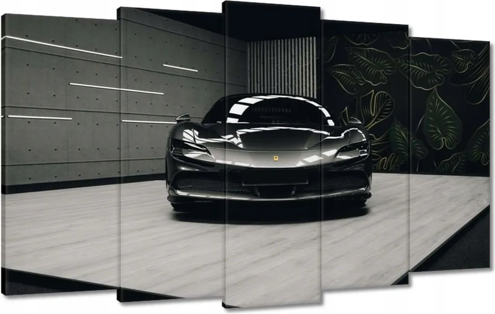 Vászonkép 100x60 Fekete Ferrari Autó