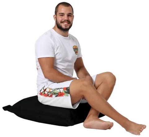 Padlópárna 70x70 cm fekete