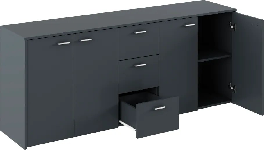 HUGOS 180 szekrény, grafit