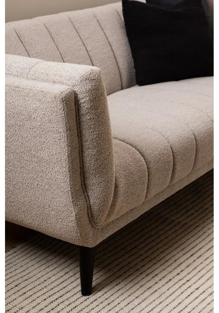 Bézs buklé kanapé 218 cm Tampa – Actona