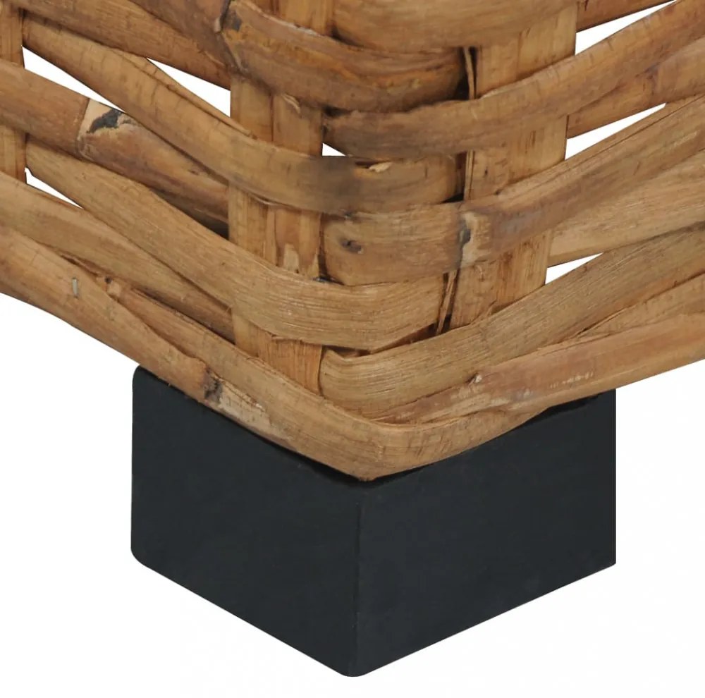 természetes rattan dohányzóasztal 47 x 47 x 28 cm