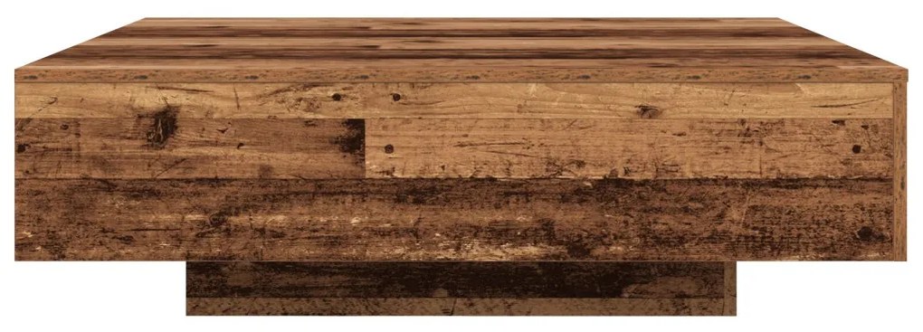 vidaXL Dohányzóasztal Öreg fa 100 x 100 x 31 cm Faanyag