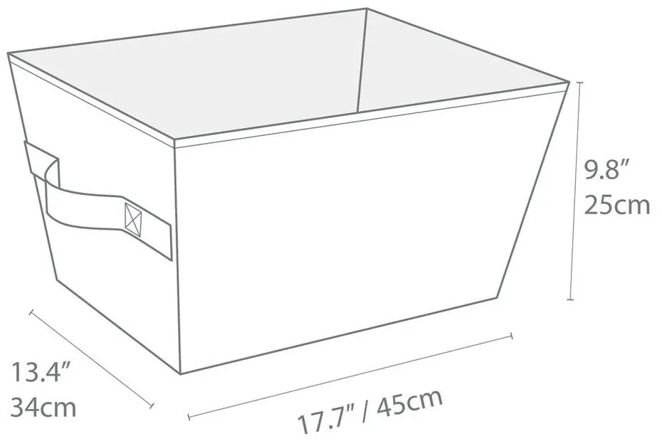 Textil tárolókosár 34,5x45x25 cm Soft Storage – Bigso Box of Sweden