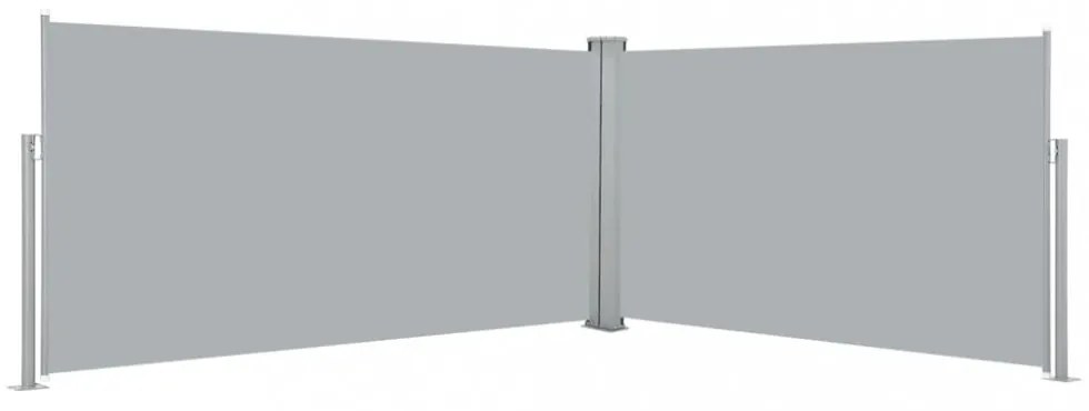 összecsukható oldalsó napellenző 160x600 cm szürke