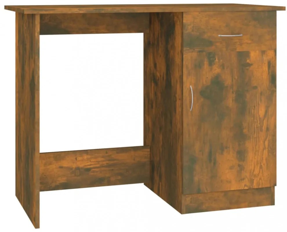 vidaXL füstös tölgy színű szerelt fa íróasztal 100 x 50 x 76 cm