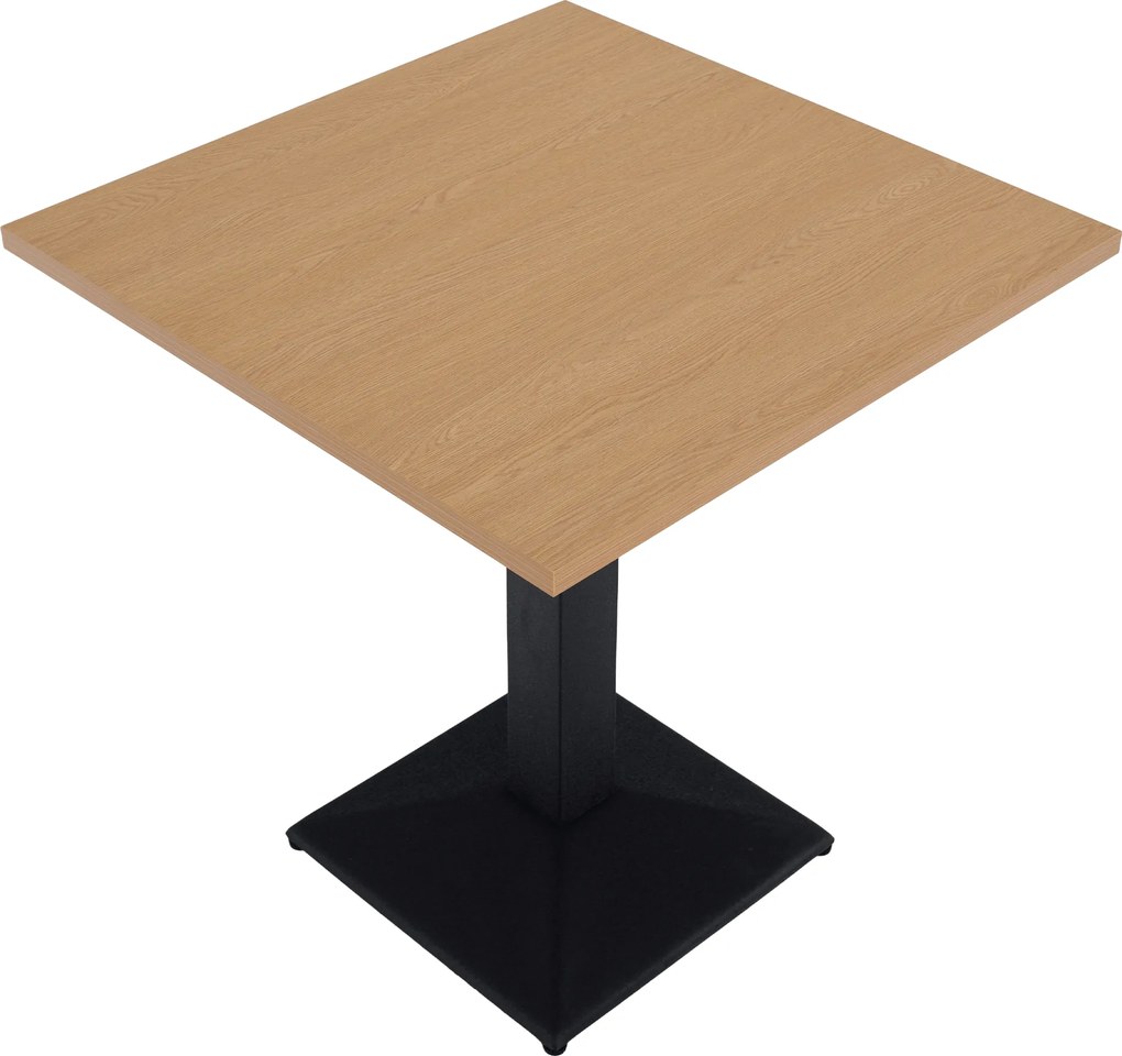 Bisztró asztal, tölgy sonoma/fekete, 70x70 cm, RINALDO TYP 1