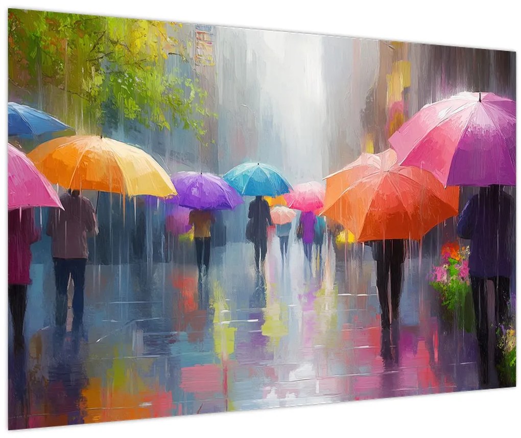 Kép - Esős nap (90x60 cm)