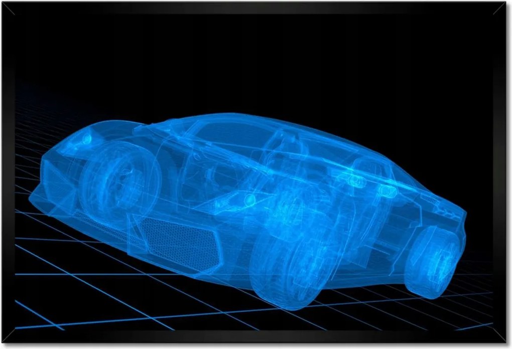 Poszterek keretben 60x40 Prototípus Sportautó