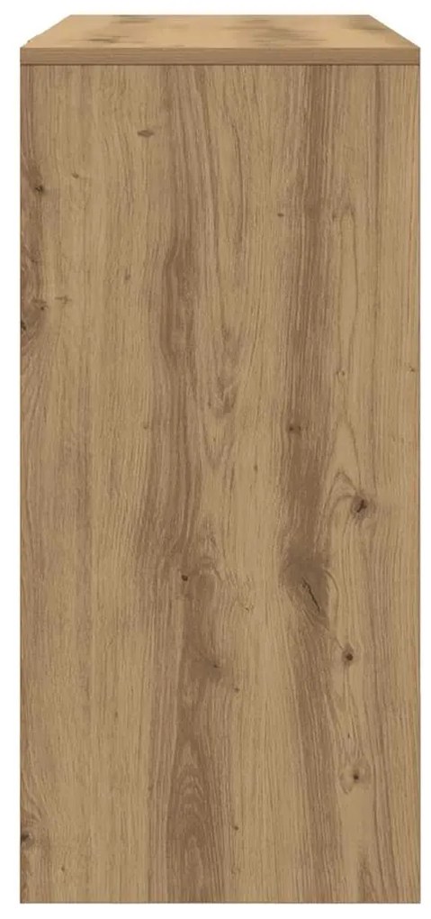 kézműves tölgy színű szerelt fa íróasztal 102,5 x 35 x 75 cm