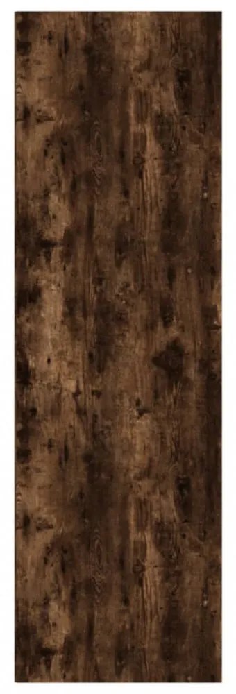 füstös tölgy színű szerelt fa könyv-/tálalószekrény 66x30x98 cm