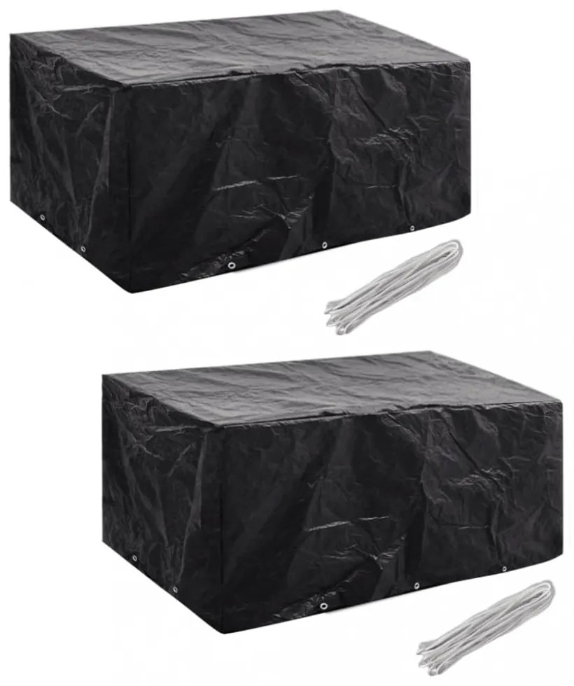 2 db 6 személyes polyrattan szett huzat 10 lyukkal 240 x 140 cm