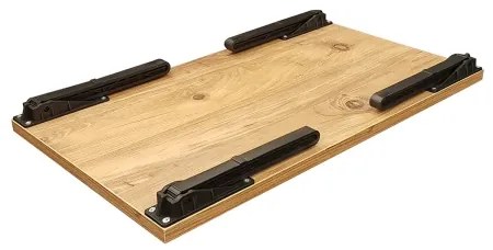 Ágyasztal GUSTO 24,5x60 cm bézs/fekete