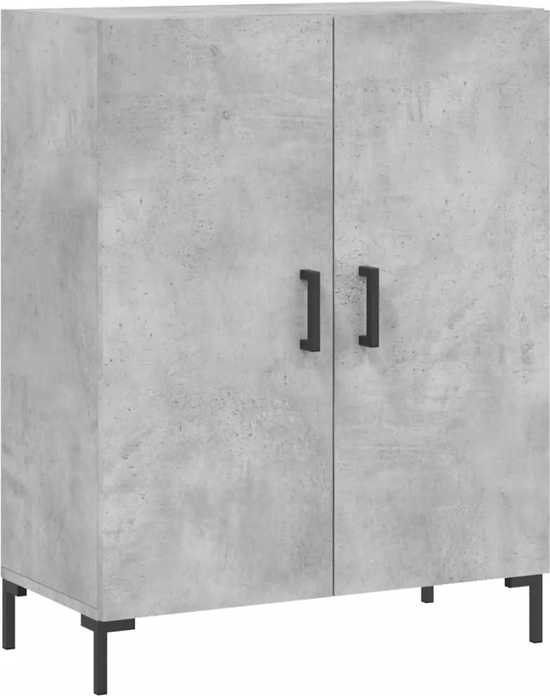 vidaXL betonszürke szerelt fa tálalószekrény 69,5 x 34 x 90 cm