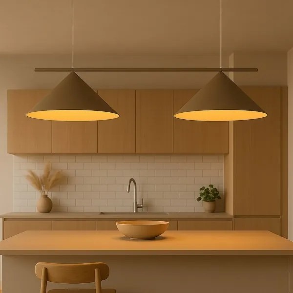 Kábelre függeszthető csillár CAPITAL 2xGX53/15W/230V taupe