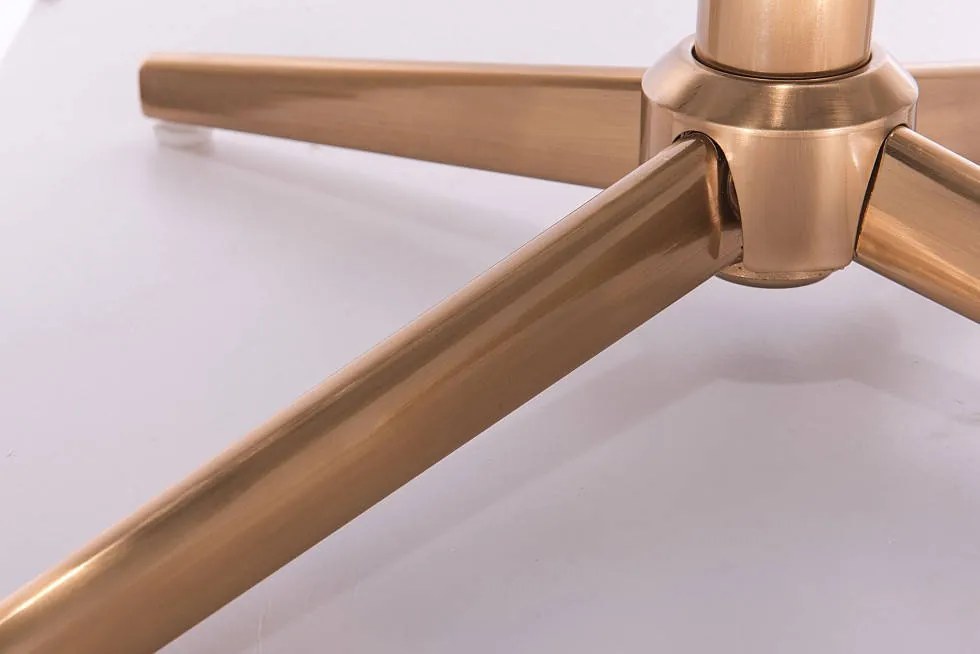 HR111CROSS Sötétzöld modern velúr szék arany lábbal