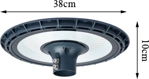Brilagi-LED Kültéri utcai lámpa 5 m-es oszloppal URBANSPARK LED/120W/230V antracit IP65