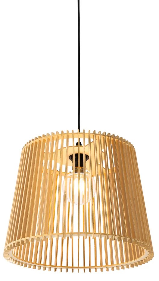 Rusztikus kültéri lógólámpa fa IP44 - Jayla