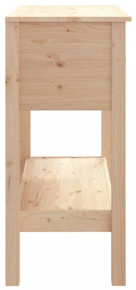 tömör fenyőfa tálalóasztal 75 x 35 x 75 cm