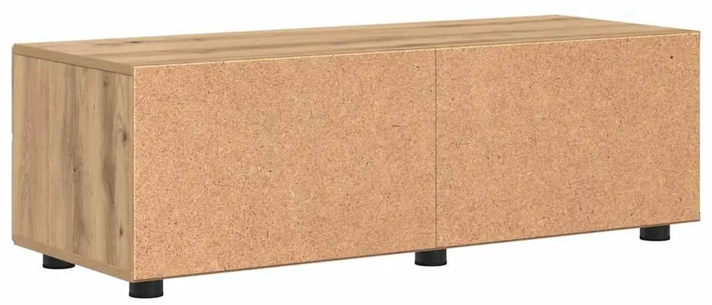 TV szekrény fiókkal kézműves tölgy 100.5 x 39 x 30 cm Faanyag