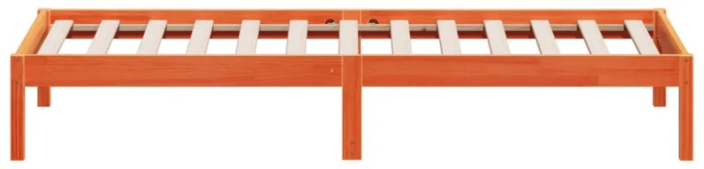 viaszbarna tömör fenyőfa kanapéágy matrac nélkül 80 x 200 cm