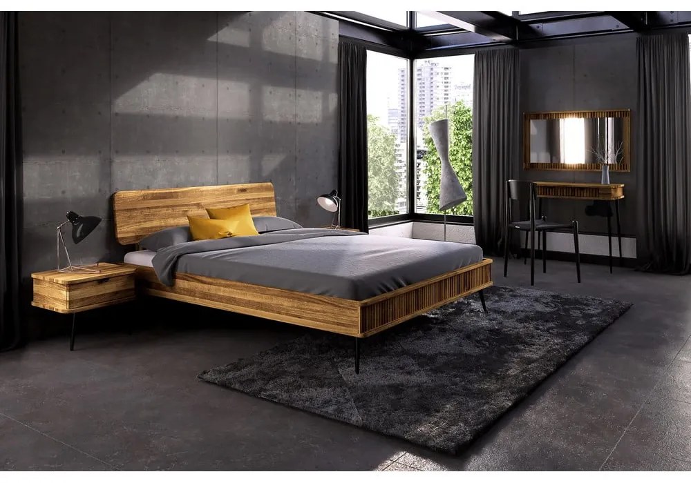 Tölgyfa franciaágy 180x200 cm Kula 1 - The Beds