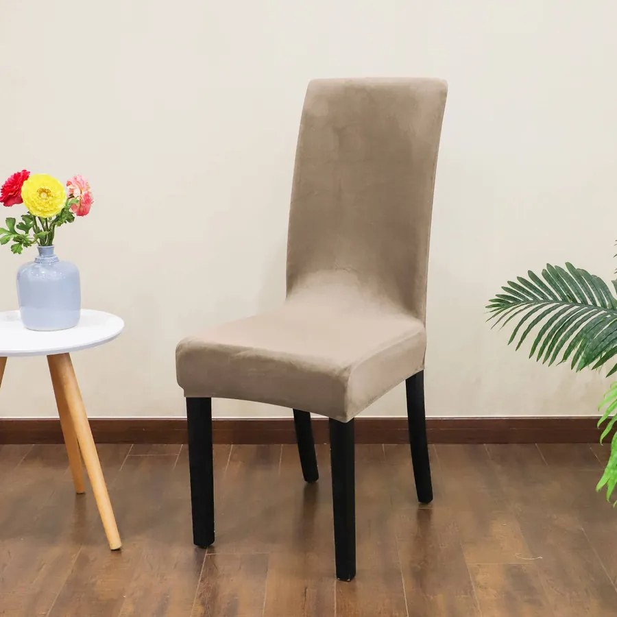 SzékHuzat Étkezőszékre (bársonyos, kapucsínó barna)