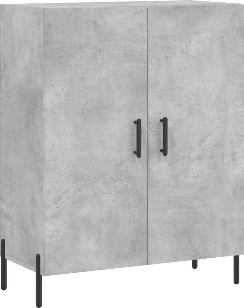 vidaXL betonszürke szerelt fa tálalószekrény 69,5 x 34 x 90 cm