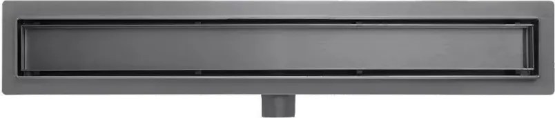 AREZZO design 2in1 800 mm-es rozsdamentes acél folyóka, gunmetal