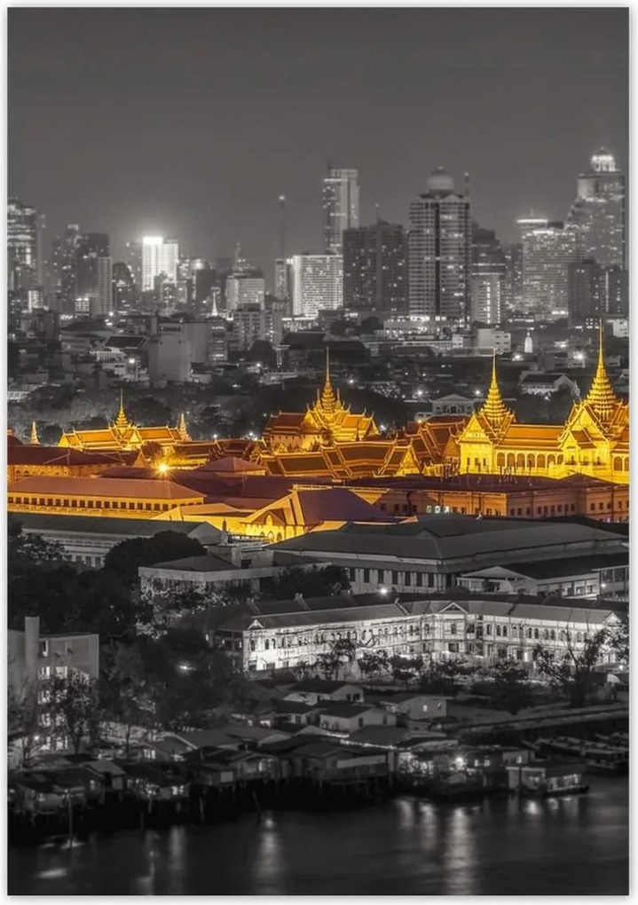 Poszterek 70x100 Gold night in Bangkok
