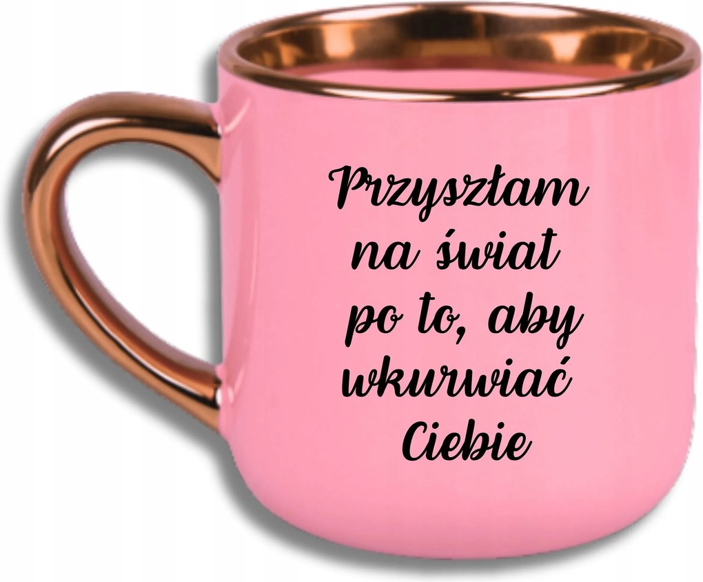 Bögre Rózsaszín Elegáns Nagy Vicces Ajándék Jöttem A Világra