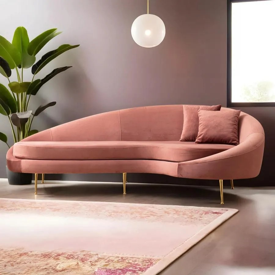 3 személyes kanapé Eses Jobbos - Pink