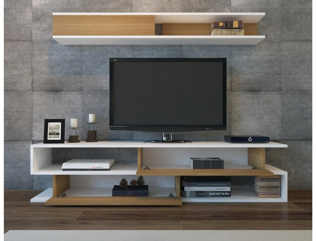 Nappali fal Simpsonic (teak + fehér) . 1102577
