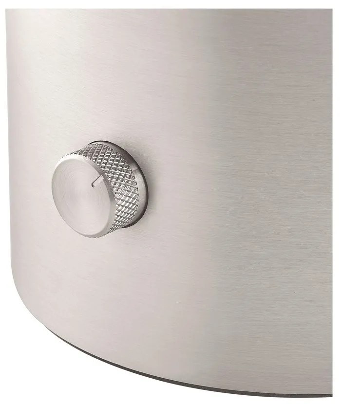 Ezüstszínű alumínium LED asztali lámpa üveg búrával (magasság 32 cm) Iris – Blomus