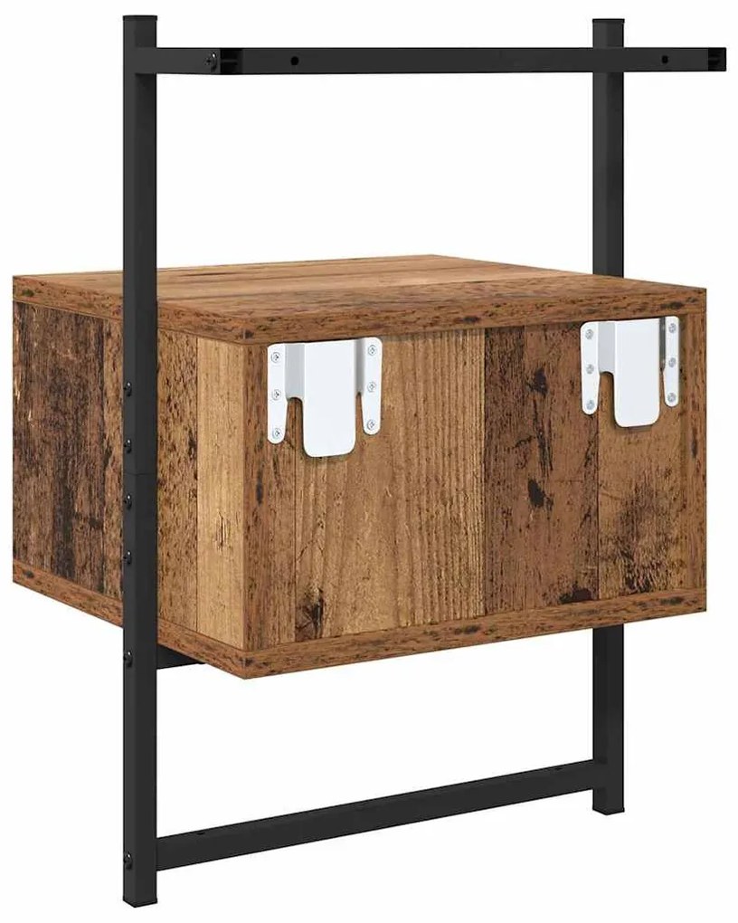 Éjjeliszekrény fiókkal 2 pcs Öreg fa 35 x 30 x 51 cm Faanyag