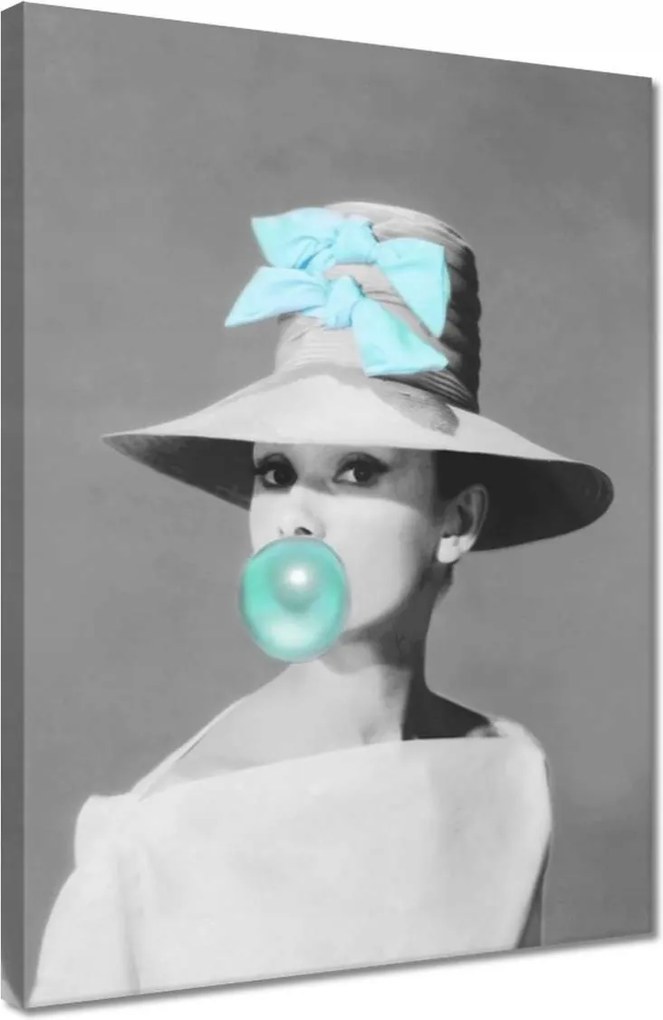 Vászonkép 30x40 Audrey Hepburn gumival