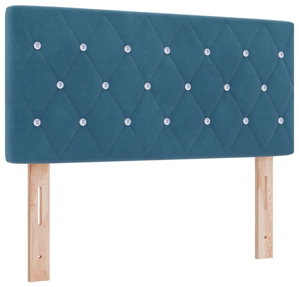 Bársony Fejtámla Argyle fejtámlával Sötét kék 100 cm Bársony