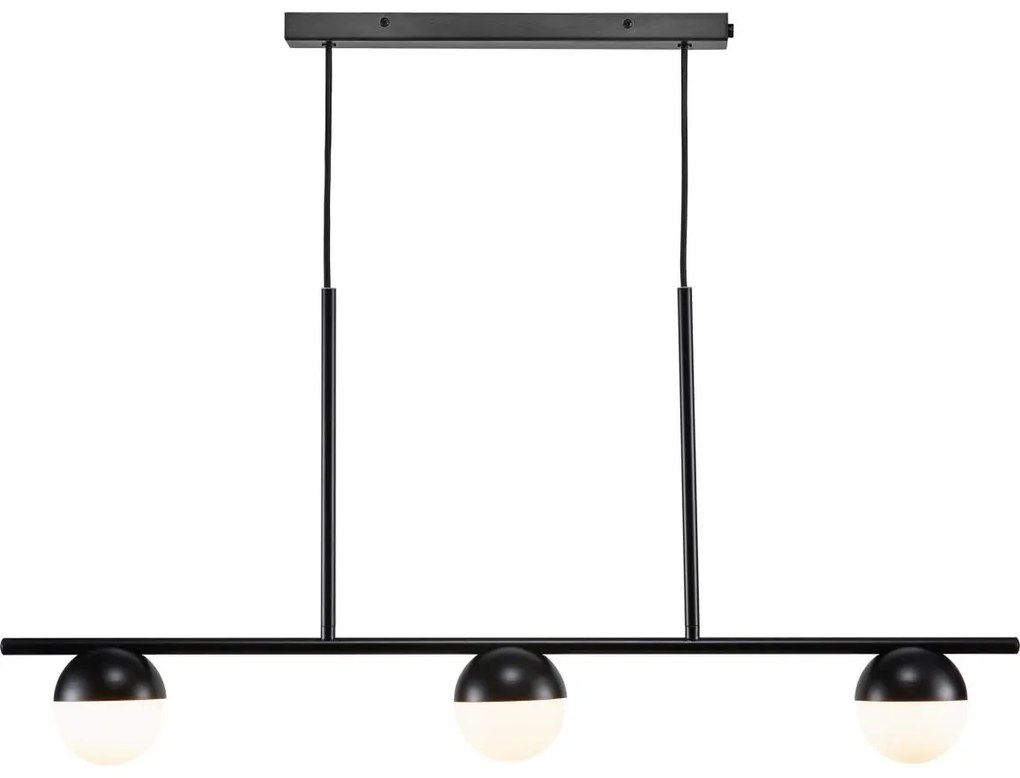 Nordlux - Csillár zsinóron CONTINA 3xG9/5W/230V fekete