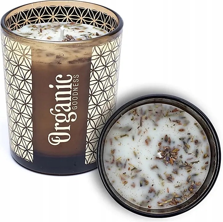 Illatgyertya Zsálya &amp; Levendula 200g Organic Goodness