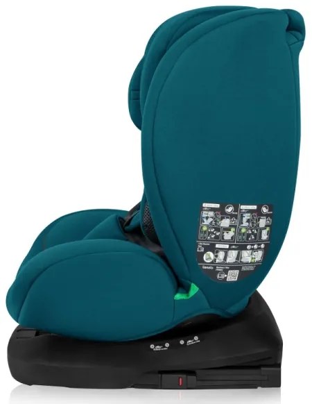 Lionelo - Forgatható autós gyerekülés alappal BASTIAAN i-Size 40-150 cm Indigókék