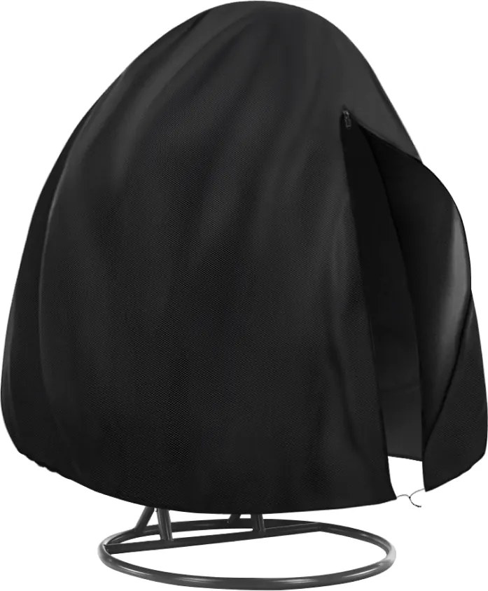 Védőhuzat kétszemélyes függő fotelhez, fekete, KRYTO TYP 2