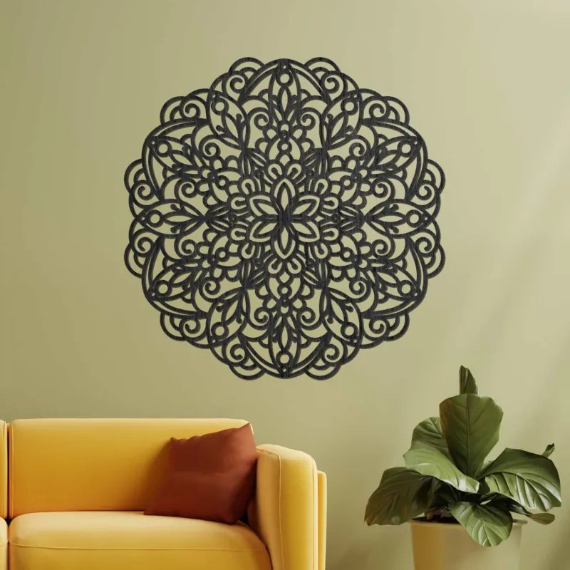 Fából készült mandala, falfestmény | TERRONY