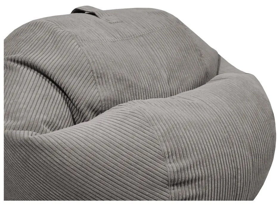 Zöld kordbársony babzsákfotel Roll 105 – SLOWDOWN