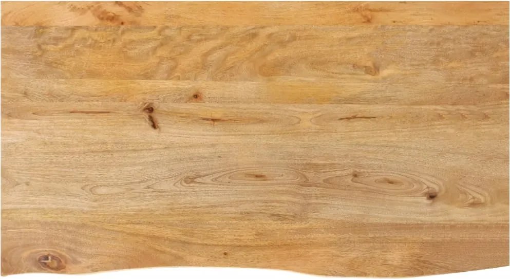 vidaXL tömör mangófa természetes élű asztallap 100 x 60 x 2,5 cm