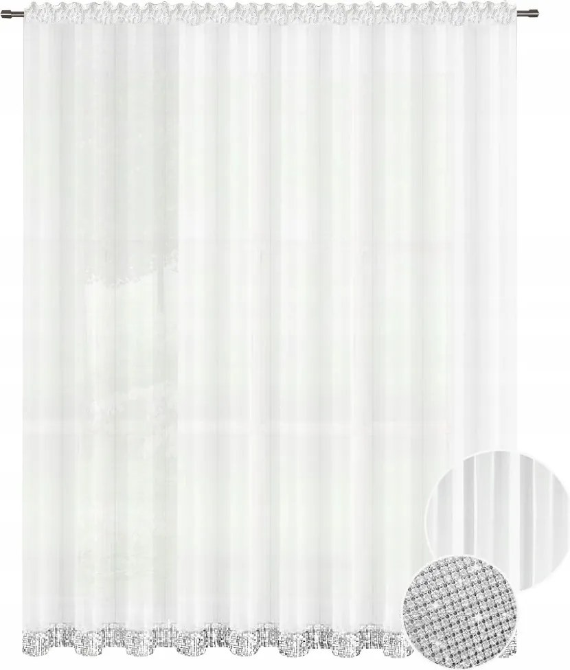 Egyenes Függöny Cirkóniákkal 230x300 Békáknak Hosszú