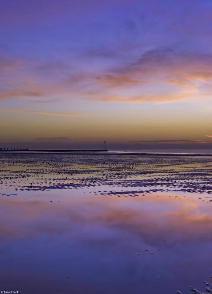 Poszter 20,5x28,4cm Napfelkelte a tengerparton, Assaf Frank