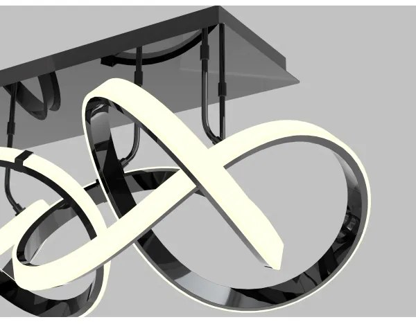 Wofi 9134-205 - LED állítható mennyezeti lámpa INDIGO LED/64W/230V fekete/krom