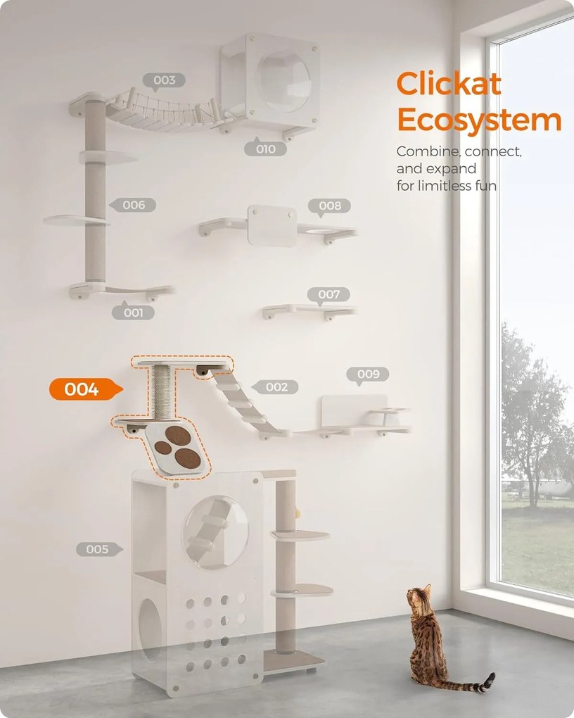 Macskalépcső, falra szerelhető macskalétra  | Feandrea