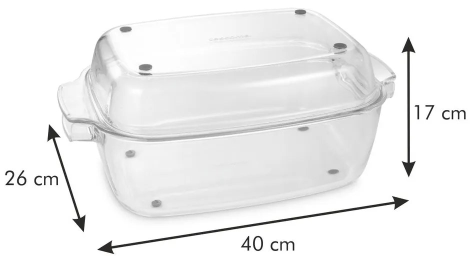 Üveg sütőedény 26x40 cm GrandChef – Tescoma